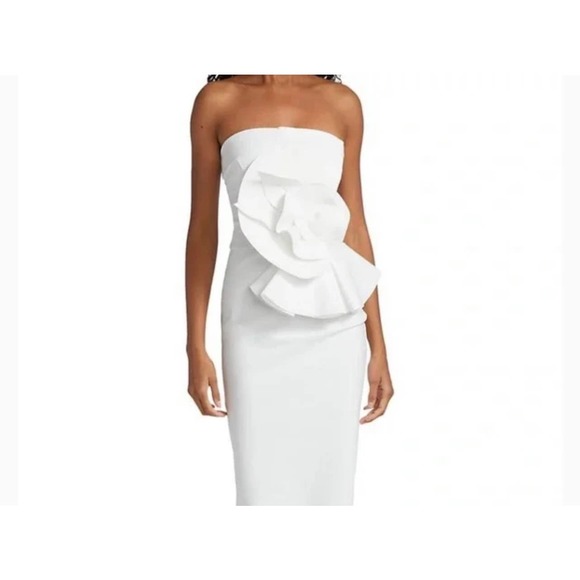 Chiara Boni La Petite Robe Dresses & Skirts - Chiara Boni La Petite Robe Hebe Strapless Ruffle Sheath Dress $695 size 38/0